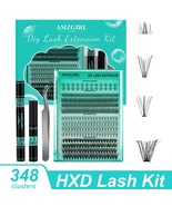 Eyelashes Kit 348 Clusters Lash Bottom Lashes Fishtail Fan 20D Spike Fan... - $40.41