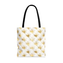 Tote Bag, Summer Floral Tote Bag, Gold Palm Leaves, 3 Sizes Available - £22.45 GBP+