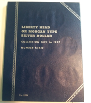 Empty Whitman Coin Folder No. 9084 Liberty Head Morgan Silver Dollar 1891-1897 - £5.45 GBP