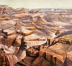 1916 Grand Canyon Of The Colorado River Color Plate Print Art Landscape ... - $19.99