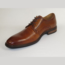 Men's Shoes Steve Madden Soft Leather upper Lace Up Nanndo Brandy image 4