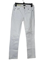 J.Crew Stretch Women Jeans Matchstick Slim Straight Low-Rise Denim White 25/S - £15.81 GBP