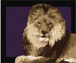 Pepita Needlepoint kit: Lion Framed 2, 10&quot; x 8&quot; - $50.00+