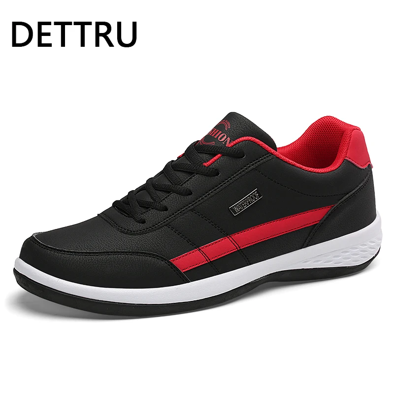 Leather Men&#39;s Shoes Luxury Brand England Trend Casual Shoes Men Sneakers... - £28.26 GBP