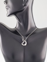 Authenticity Guarantee 
Tiffany &amp; Co. Elsa Peretti Open Heart Platinum Pendan... - £1,546.49 GBP