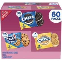 Nabisco Sweet Treats Cookie Variety Pack, OREO &amp; CHIPS AHOY! (60 pk.) - £18.87 GBP