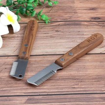 Pet Plucking Knife Comb Wooden Handle Terrier Dog Supplies Pet Shaving K... - $13.95