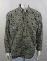 Field &amp; Stream Green Fishing Theme Long Sleeve Button Down Men&#39;s Shirt S... - £8.33 GBP