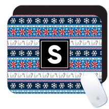 Christmas Candy Canes : Gift Mousepad Winter Holidays Pattern Sweet Decor Snowfl - $12.99+