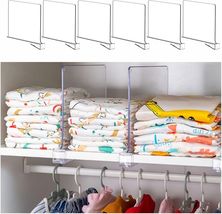 Durable Acrylic Closet Shelf Separators - Pack of 6 - 9.2 - $42.52