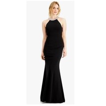 Say Yes To The Prom Junior Womens 1 Black Embellished Neck Ball Gown NWT BV19 - £57.88 GBP