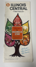 Illinois Central Timetables Railroad Magnolia Star 1967 - £7.74 GBP