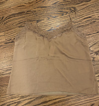 NEW Banana Republic Factory Lace Camisole  Brown Size Medium NWT - £26.86 GBP
