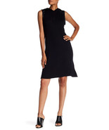 New Bobeau Dress Womens XS Black Shift Athleisure Hooded Velvet Insert C... - $280.41 MXN