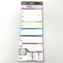 Happy Planner DAILY SCHEDULE Half Sheet Notebook Fill Paper - 60 sheets - £11.74 GBP