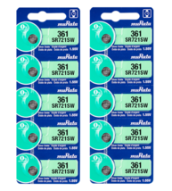 Murata 361 (SR721SW) Silver Oxide Watch Battery (10 Count) - Replaces So... - $10.86