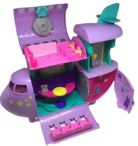 Polly Pocket Fabulous Flying Jet Airplane Mattel 2014 Pop Up Playset Purple - £19.42 GBP