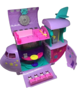 Polly Pocket Fabulous Flying Jet Airplane Mattel 2014 Pop Up Playset Purple - £19.34 GBP