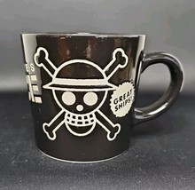 Anime &quot;One Piece ONE PEICE&quot; Pirate Flag Water Coffee Tea Mug 250ml Black... - £29.97 GBP