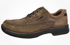 Ecco Fusion Moc Mens Size 12 Shoes Brown Leather Casual Oxfords Walking ... - $39.95