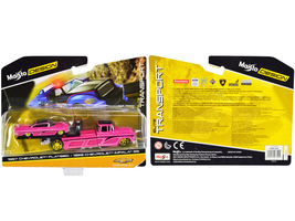 1957 Chevrolet Flatbed Truck and 1959 Chevrolet Impala SS Hot Pink with Black To - £28.66 GBP