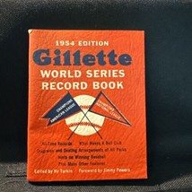 Vintage Gillette 1954 Edition Baseball World Series Record Book Great Condition - £8.35 GBP