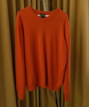Giorgio Armani Black Label Cashmere Sweater V Neck 52 mint - £108.64 GBP