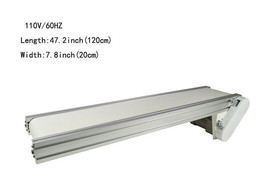 Adjustable speed 1 PC 110V 47.2x7.8&quot; White PVC Belt Conveyor Mesa Newest - £483.46 GBP