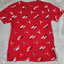 Jordan Brand Red AOP T-Shirt; Michael Jordan; Jumpman Boys Size Age 10-12 Medium - $9.75