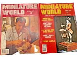 2 Miniature World Digest Magazine Dollhouse Betty Valentine Vintage 1979 Crafts - £11.10 GBP