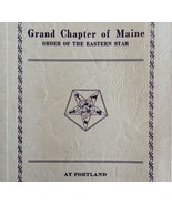Order Of The Eastern Star 1940 Masonic Maine Grand Chapter Vol XVI PB Bo... - €51,47 EUR