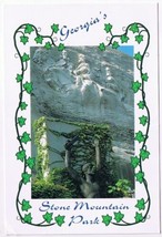 Postcard Valor Statue Unknown Soldier Stone Mountain Park Georgia - £2.95 GBP