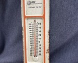 Vtg Metal Thermometer American Tel AT&amp;T Bell System Telephone Advertisin... - £42.81 GBP