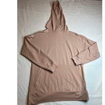 Poof Sweatshirt Womens Small Tan Hooded Soft Pullover Long Sleeve Comfy ... - $8.60