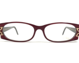 Cazal Eyeglasses Frames MOD.304 COL.102 Gray Red Gold Rectangular 52-15-135 - £133.26 GBP