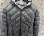 BCBG Generation Puffer Coat Women Hood Packable Down Jacket Gray Medium D18 - £27.93 GBP