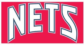 NEW JERSEY NETS NBA BASKETBALL VINTAGE OLD LOGO POSTER ON 12X8IN METAL S... - $24.74