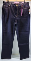 L19) Women&#39;s Gloria Vanderbilt Amanda Dark Wash Blue Jeans Pants Size 16... - $24.74