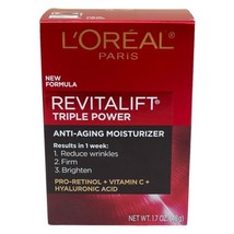 L&#39;Oreal RivitaLift TriplePower Anti-Aging Moisturizer 1.7 oz. New in Box - £27.68 GBP