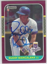 Buddy Biancalana Auto - Signed 1987 Donruss Opening Day #202 - MLB KC Royals - £5.98 GBP