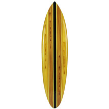 Zeckos 39 Inch Wooden Surfboard Decorative Wall Hanging Beach Decor - £56.52 GBP+