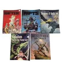 Palladium RPG Book Lot Rifts Rifters Dragons Gods Monsters Animals Fanta... - £50.89 GBP