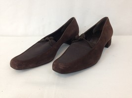 Salvatore Ferragamo Boutique Womens 7 1/2 2A Brown Suede Tassel Slip On Shoes - £38.68 GBP