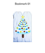 Christmas Bookmark1-Digital Clipart-Background-Party-Holiday-Scrapbook-N... - $5.00