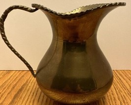 Vintage Solid Brass Pitcher Made In India - £12.70 GBP