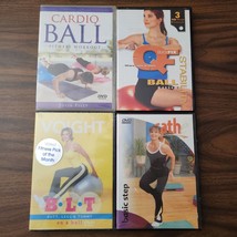 DVD Lot 4 Workouts Cardio Ball Quick, Fix B.L.T. Karen Voight, Cathe Basic Step - £11.50 GBP