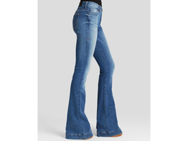 New Womens True Religion Brand Jeans 24 NWT Charlize Flare USA Bell Blue  - £217.97 GBP