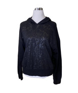 Socialite Hoodie Sweatshirt Womens Small Black Snake Print Long Sleeves ... - $27.12 CAD