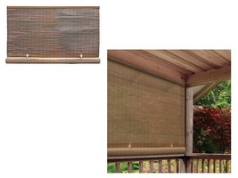 Radiance 3321246 Cord Free 1/4&quot; Oval Roll Up PVC Shade, Woodgrain, 48&quot;x72&quot; - $32.67