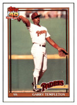1991 Topps Garry
  Templeton   San Diego Padres Baseball
  Card GMMGB - £1.41 GBP